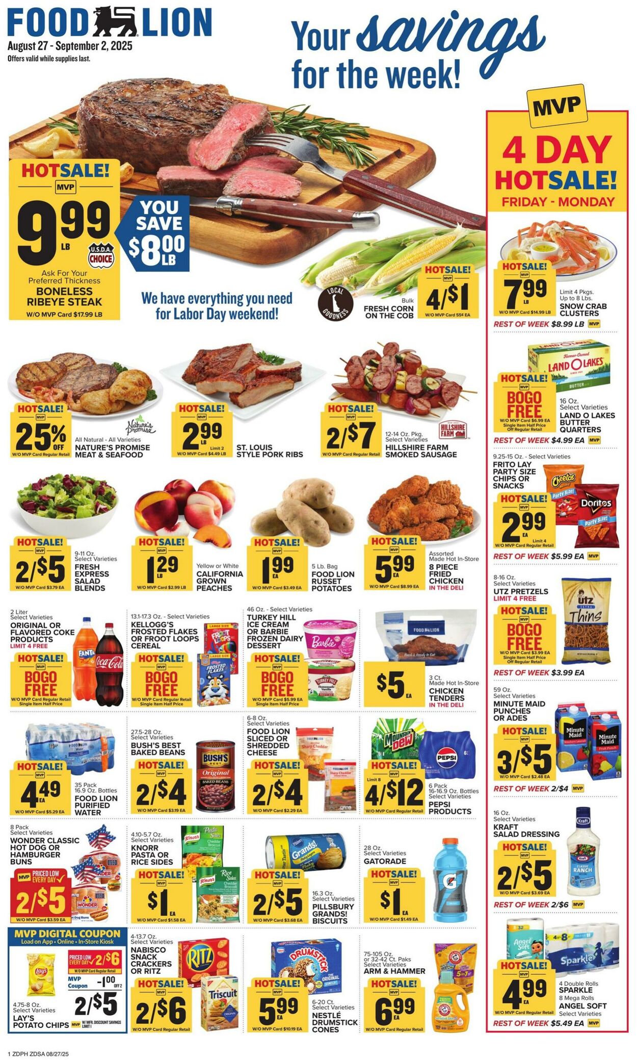 Catalogue Food Lion from 08/27/2025