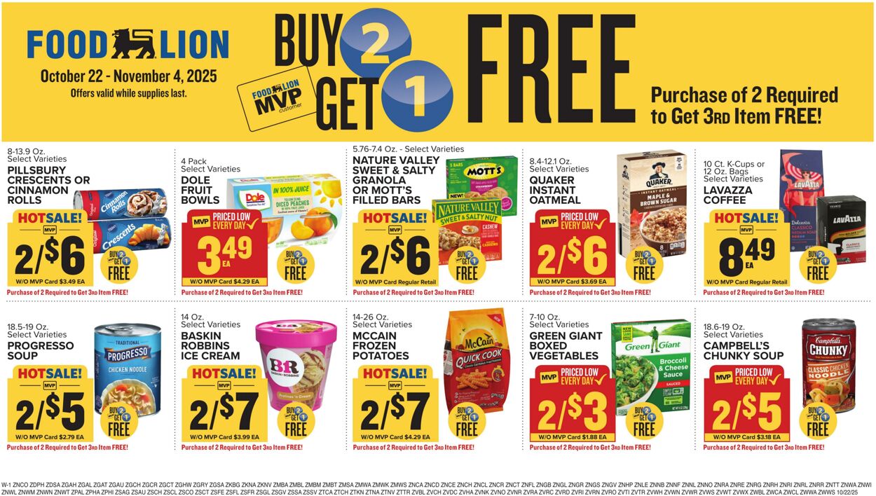 Catalogue Food Lion from 10/22/2025