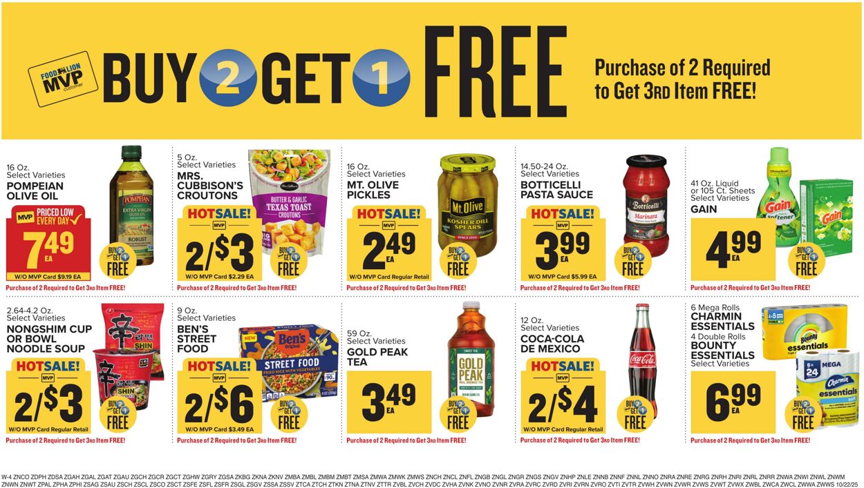 Catalogue Food Lion from 10/22/2025