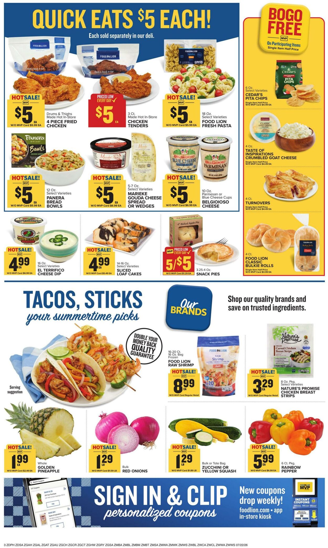 Catalogue Food Lion from 07/22/2026