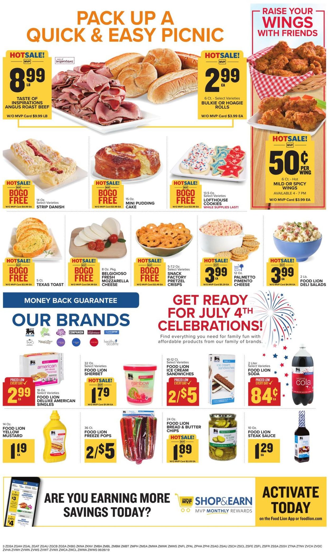 Catalogue Food Lion from 06/26/2019