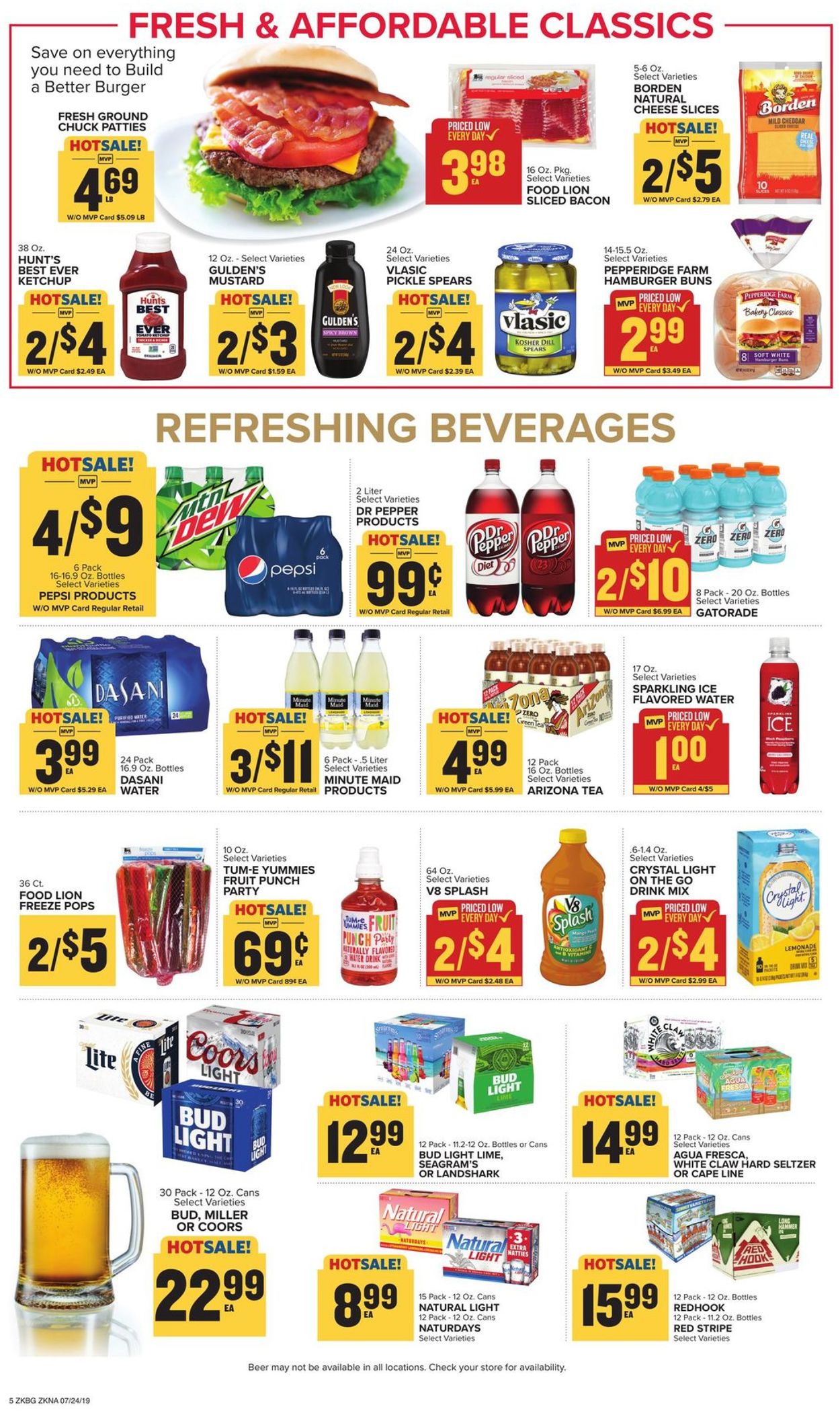 Catalogue Food Lion from 07/24/2019