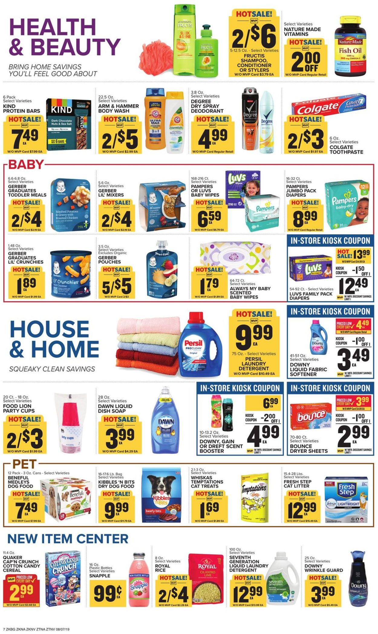 Catalogue Food Lion from 08/07/2019
