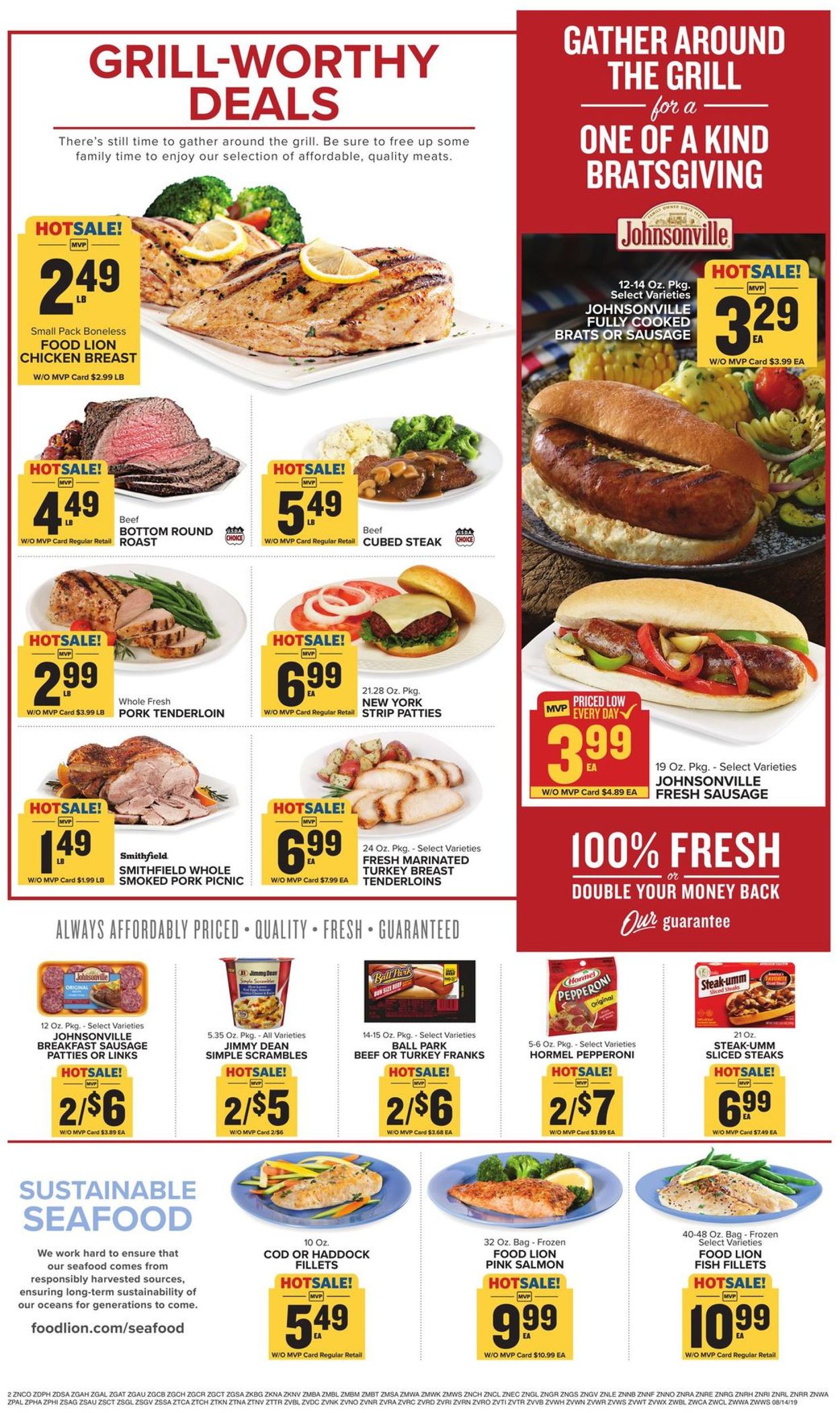 Catalogue Food Lion from 08/14/2019