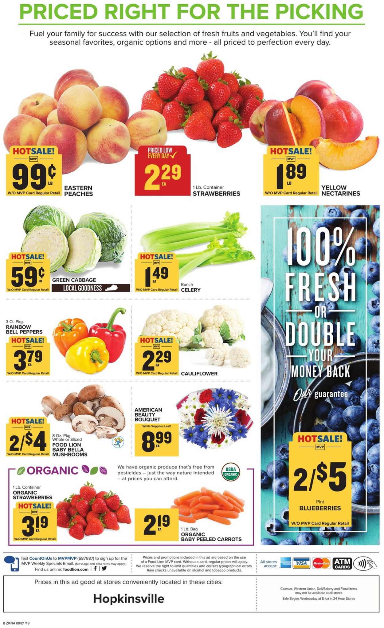 Catalogue Food Lion from 08/21/2019