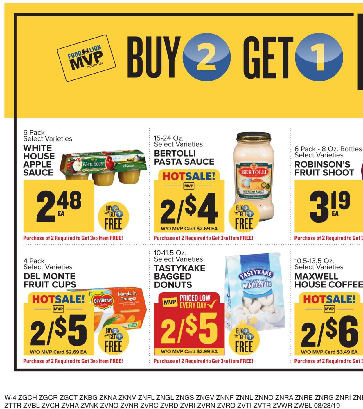 Catalogue Food Lion from 08/28/2019