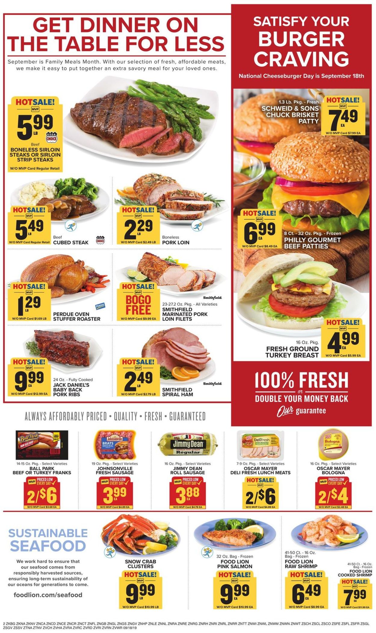Catalogue Food Lion from 09/18/2019