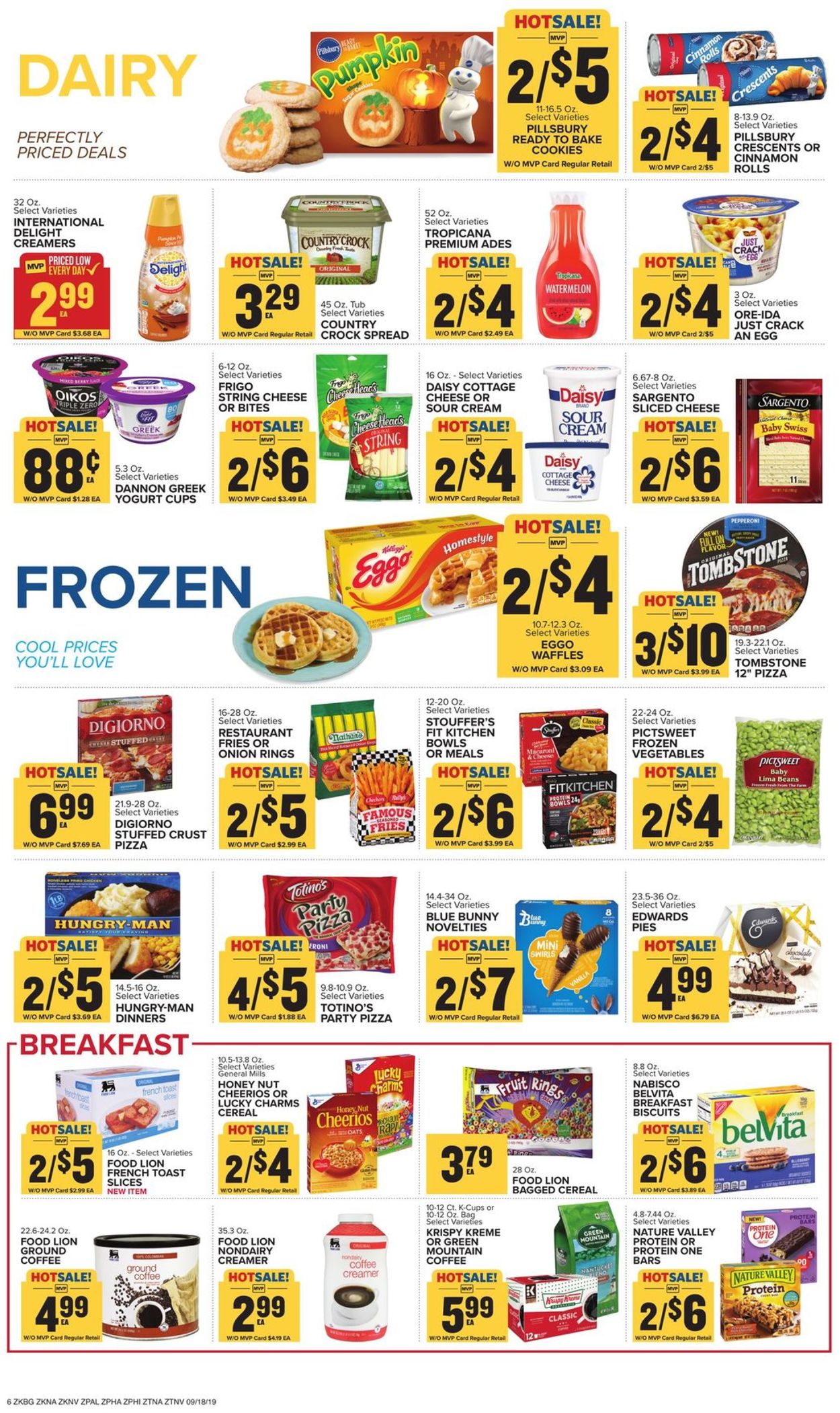 Catalogue Food Lion from 09/18/2019