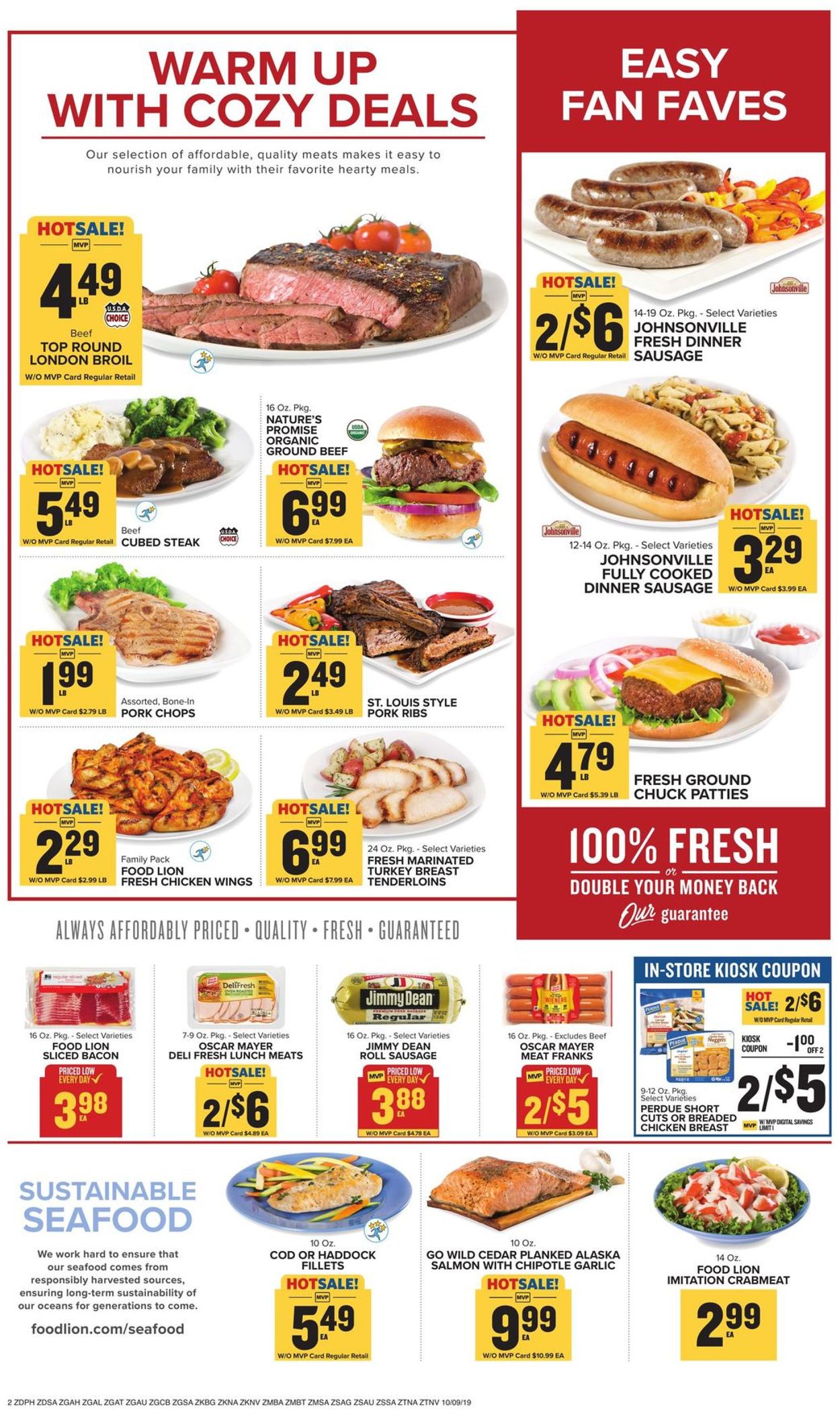 Catalogue Food Lion from 10/09/2019