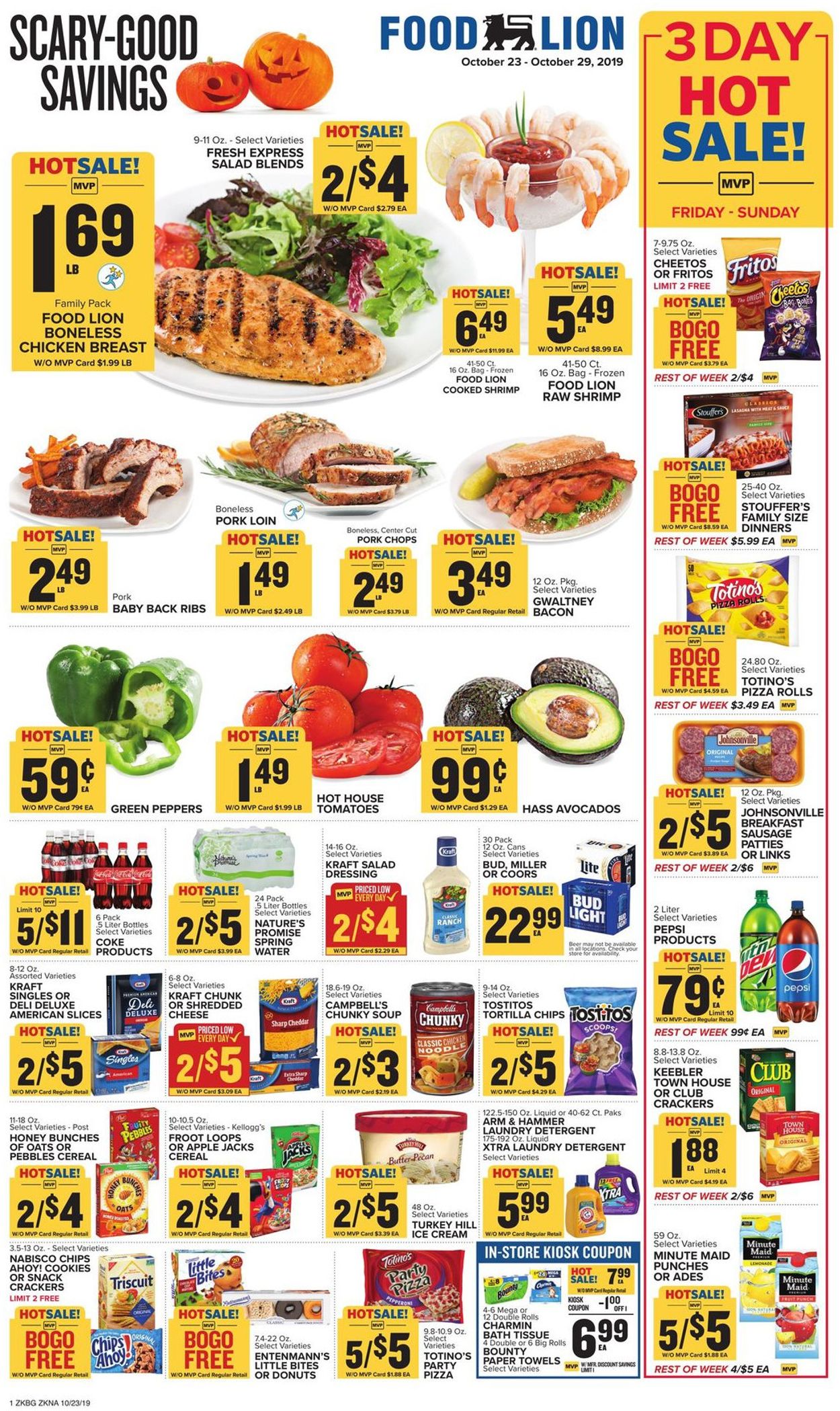 Catalogue Food Lion from 10/23/2019