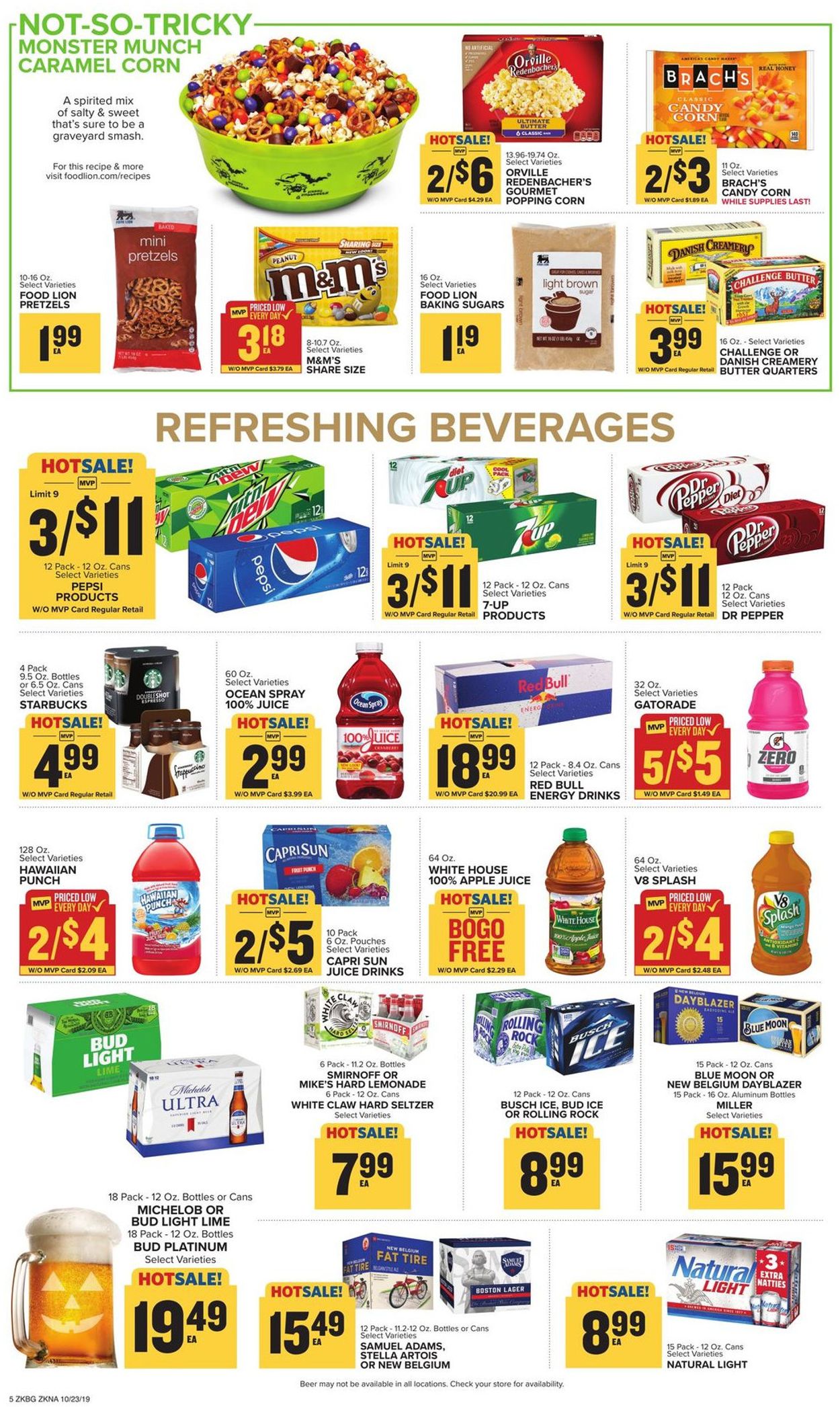 Catalogue Food Lion from 10/23/2019