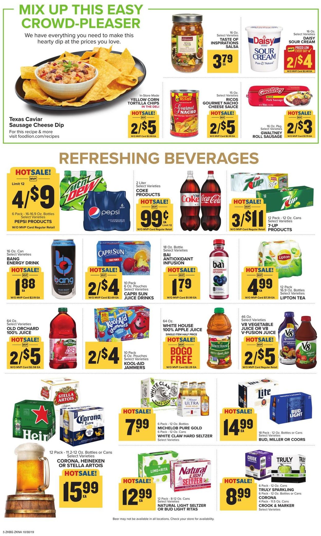 Catalogue Food Lion from 10/30/2019