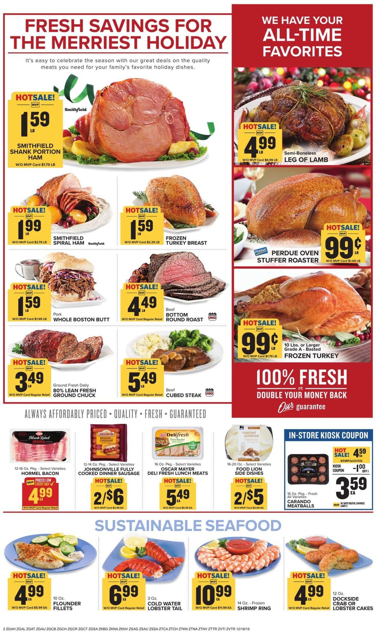 Catalogue Food Lion - Holidays Ad 2019 from 12/18/2019