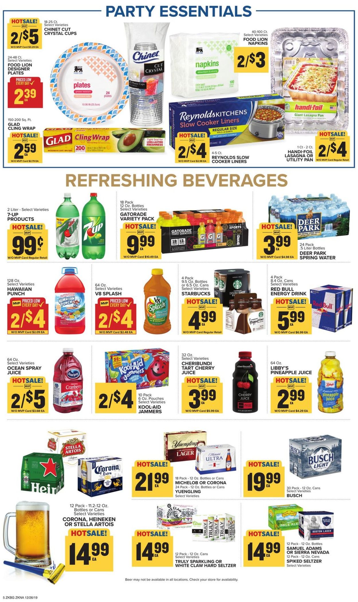 Catalogue Food Lion - New Year's Ad 2019/2020 from 12/26/2019