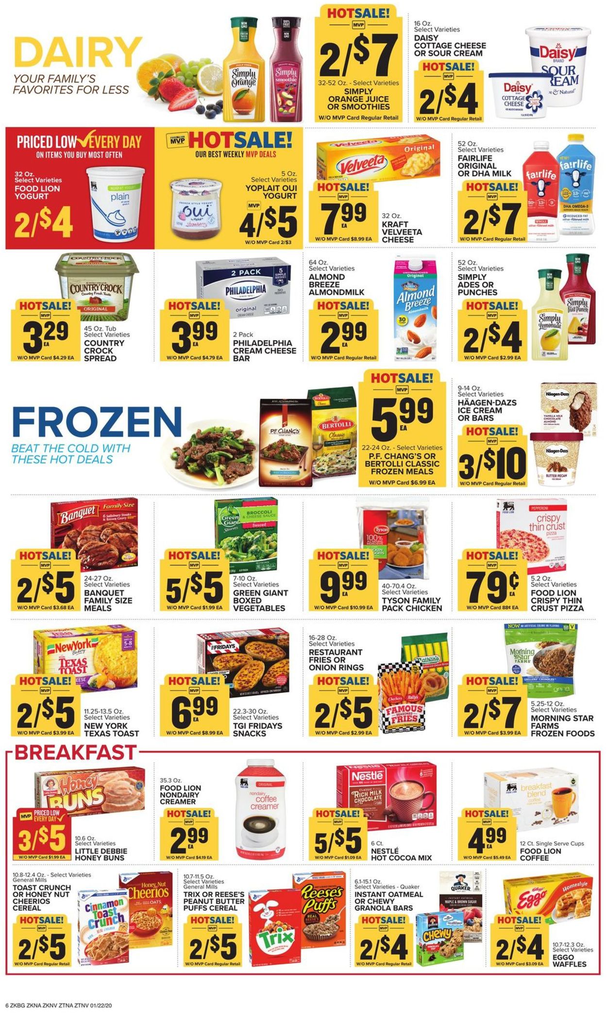 Catalogue Food Lion from 01/22/2020