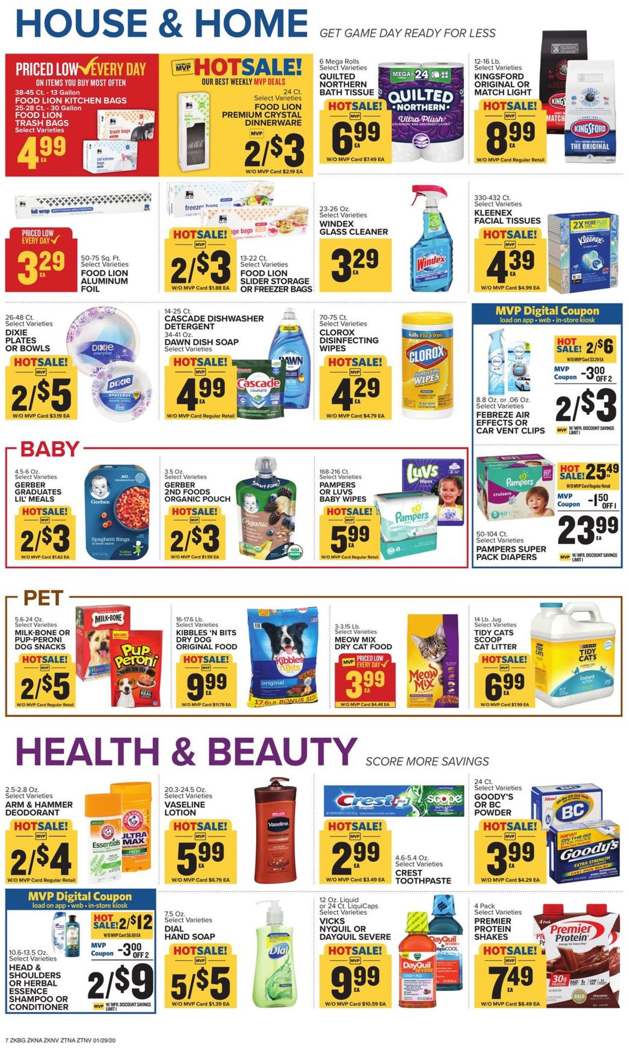 Catalogue Food Lion from 01/29/2020