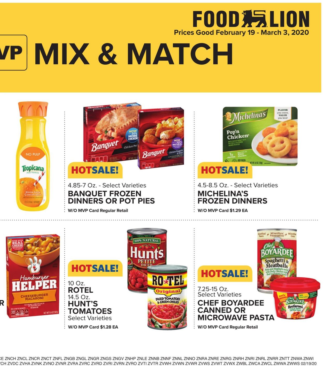 Catalogue Food Lion from 02/19/2020