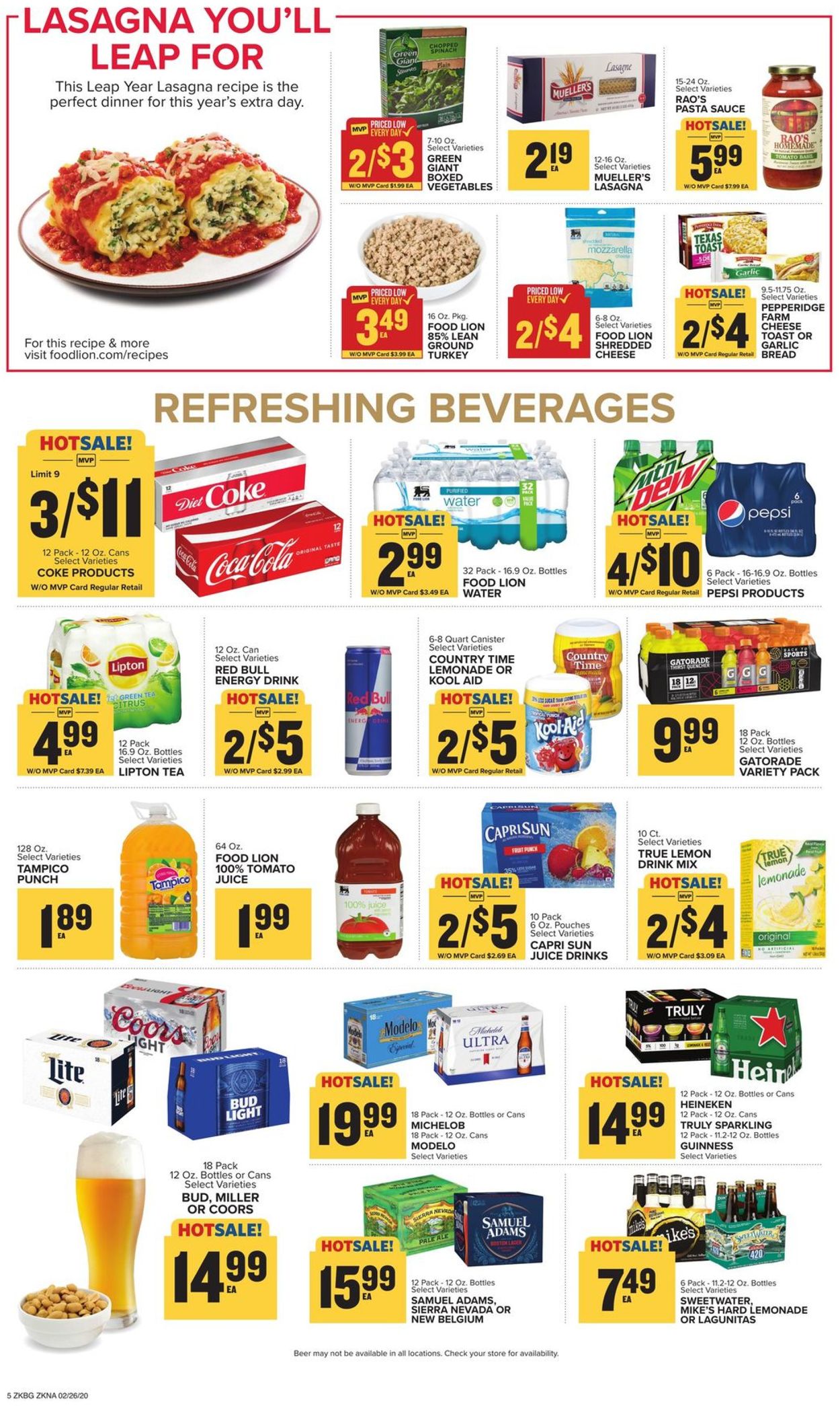 Catalogue Food Lion from 02/26/2020