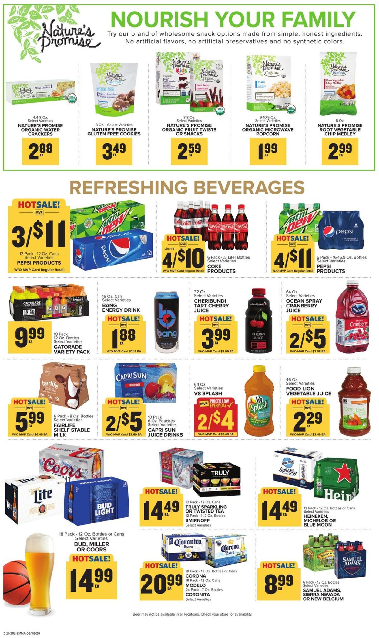 Catalogue Food Lion from 03/18/2020