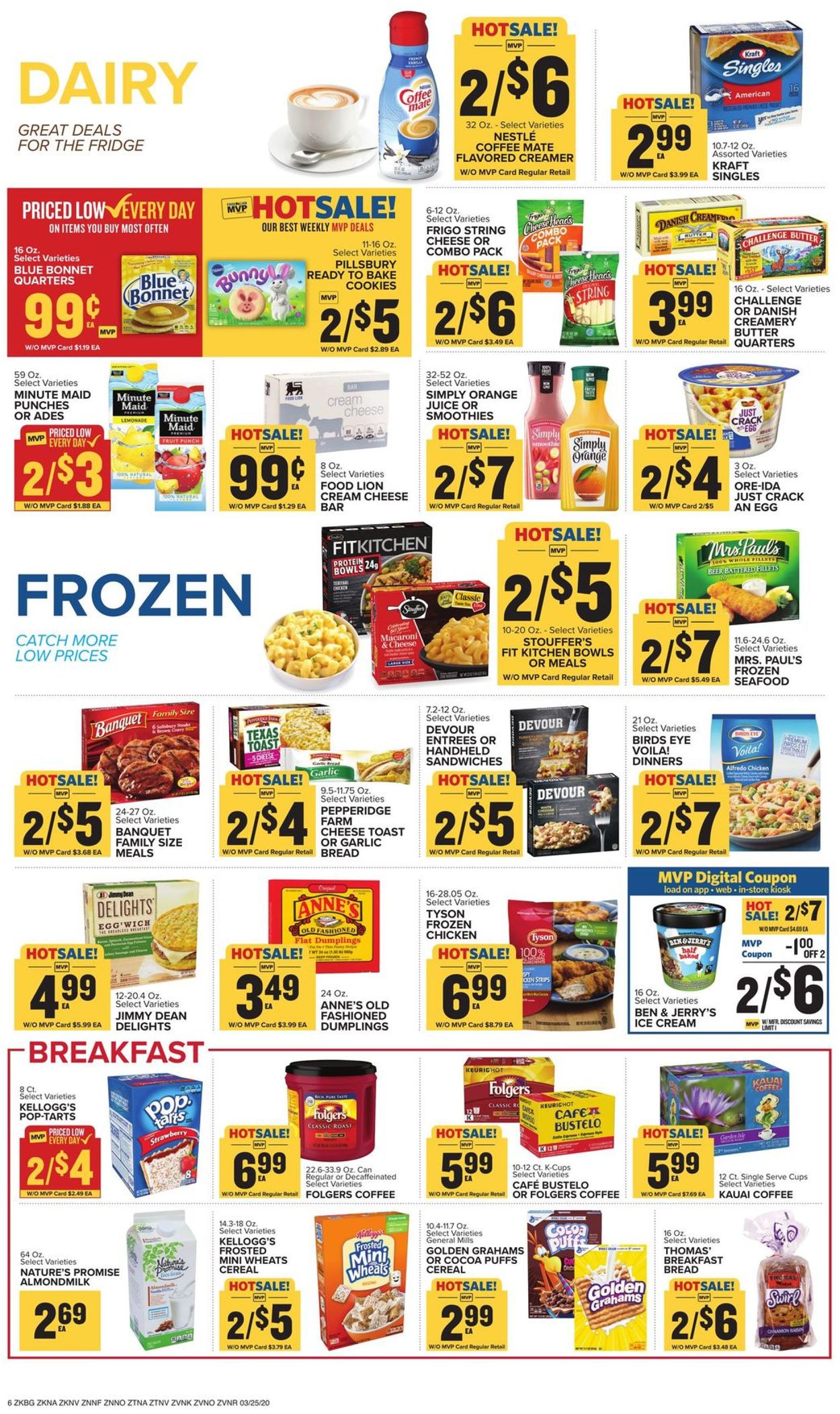 Catalogue Food Lion from 03/25/2020