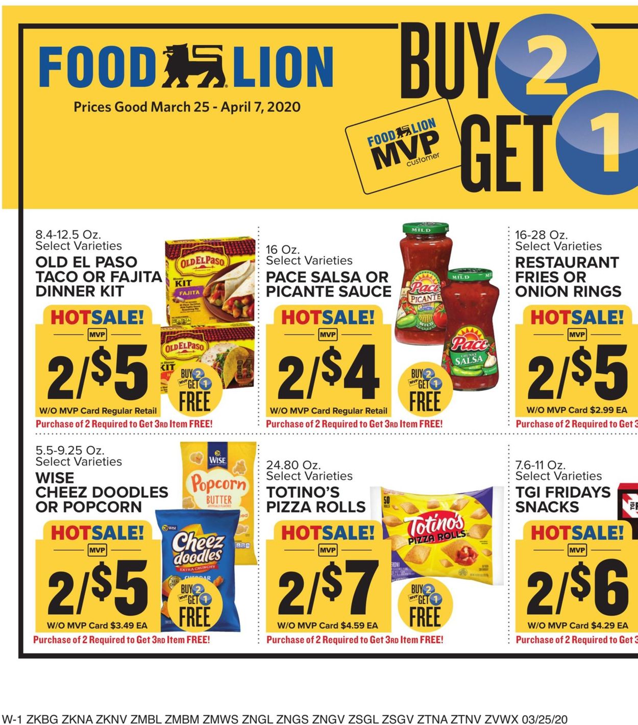 Catalogue Food Lion from 03/25/2020