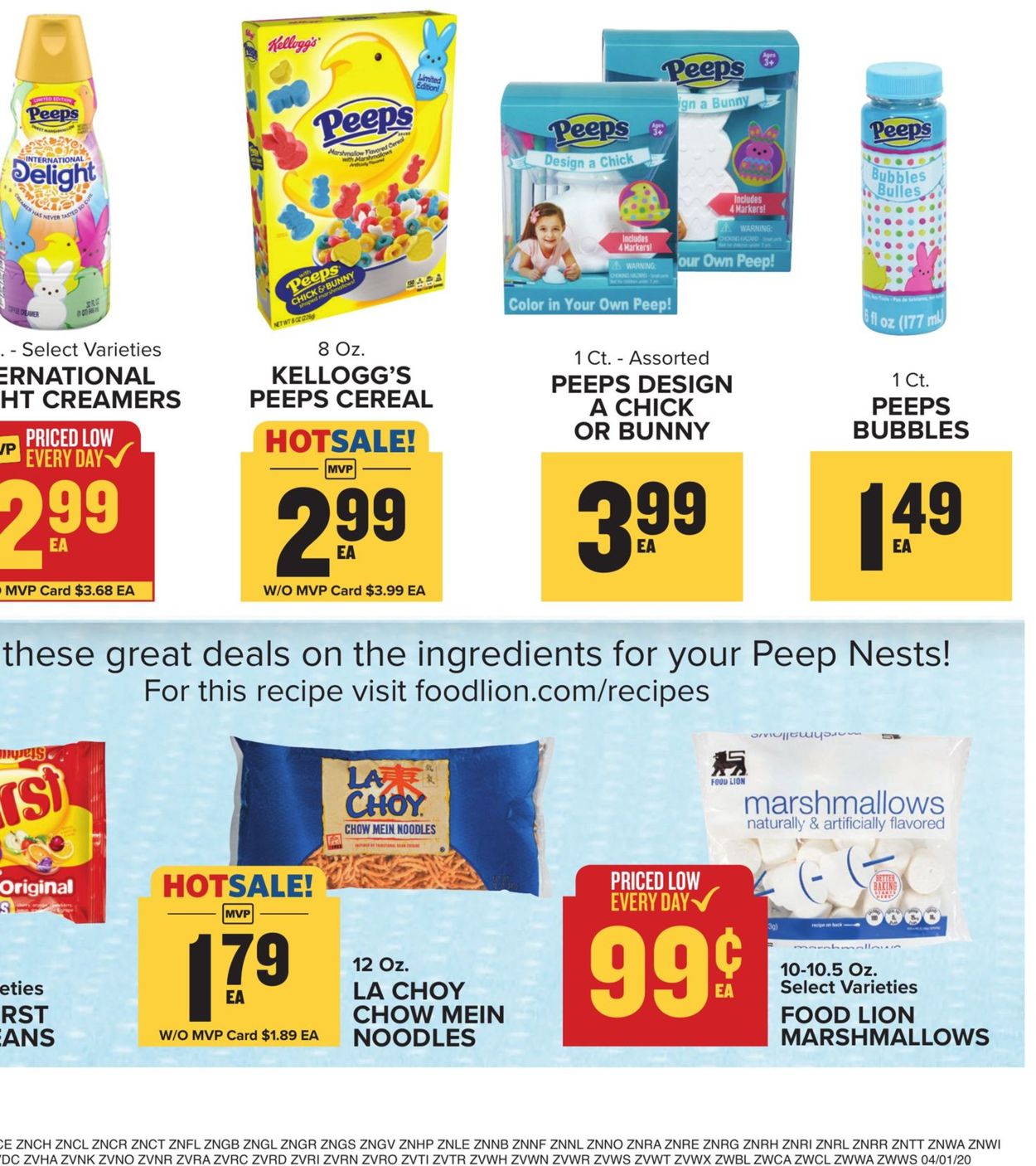 Catalogue Food Lion from 04/01/2020