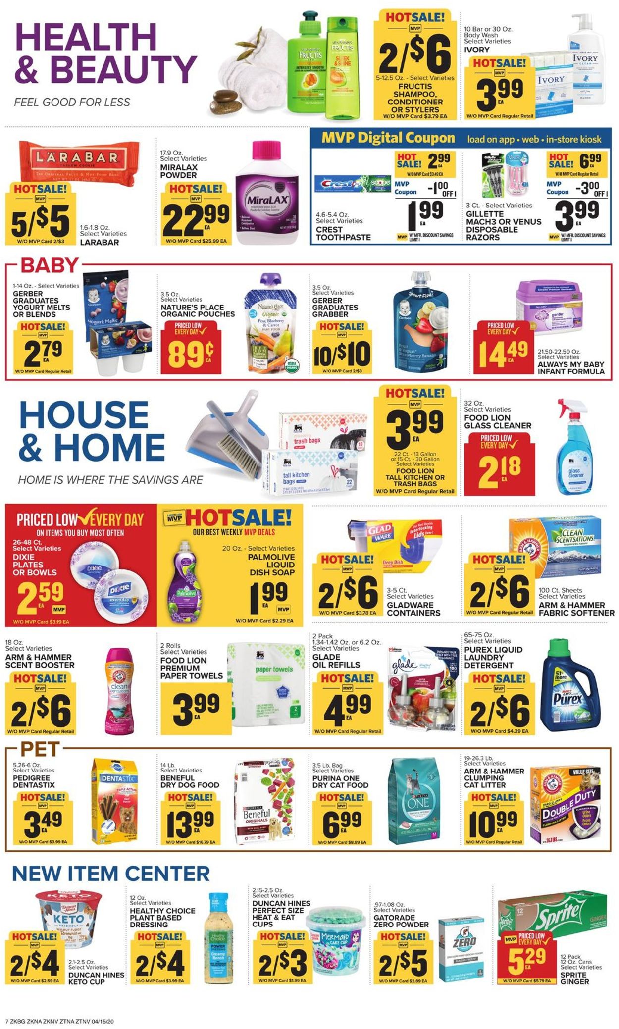 Catalogue Food Lion from 04/15/2020