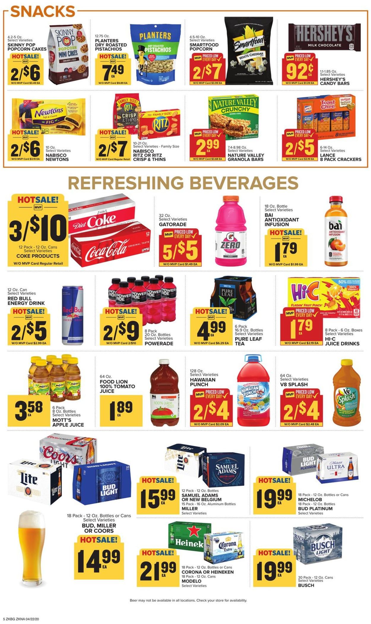 Catalogue Food Lion from 04/22/2020