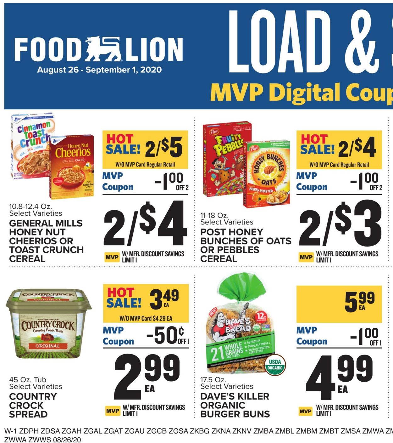 Catalogue Food Lion from 08/26/2020
