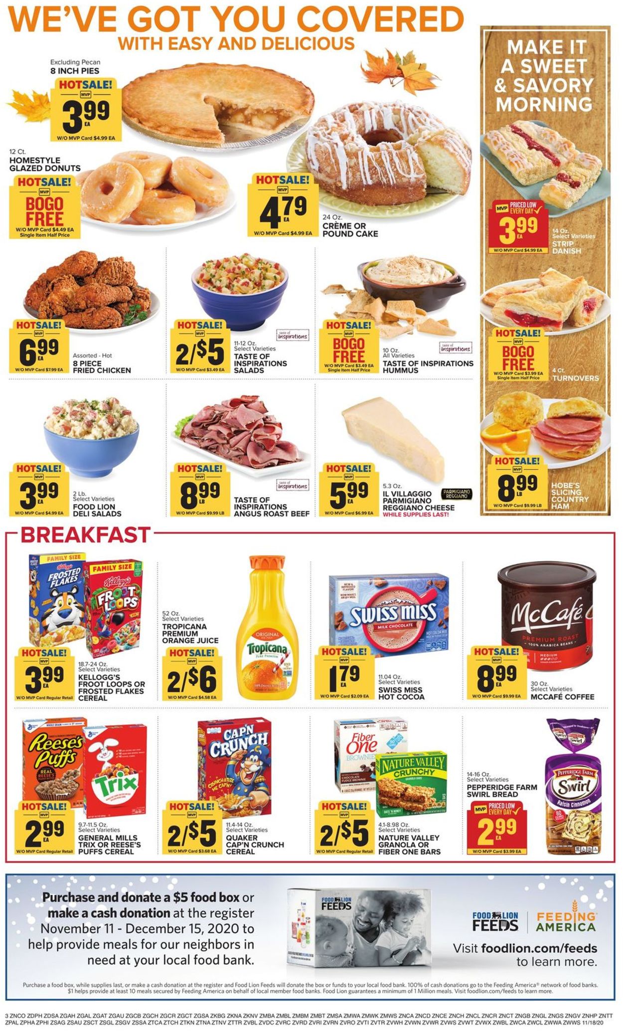 Catalogue Food Lion Thanksgiving 2020 from 11/18/2020