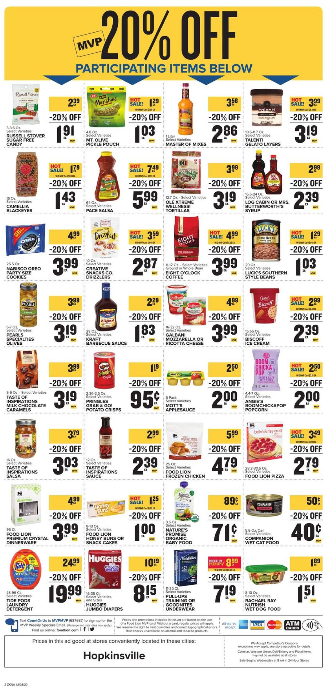 Catalogue Food Lion from 12/23/2020