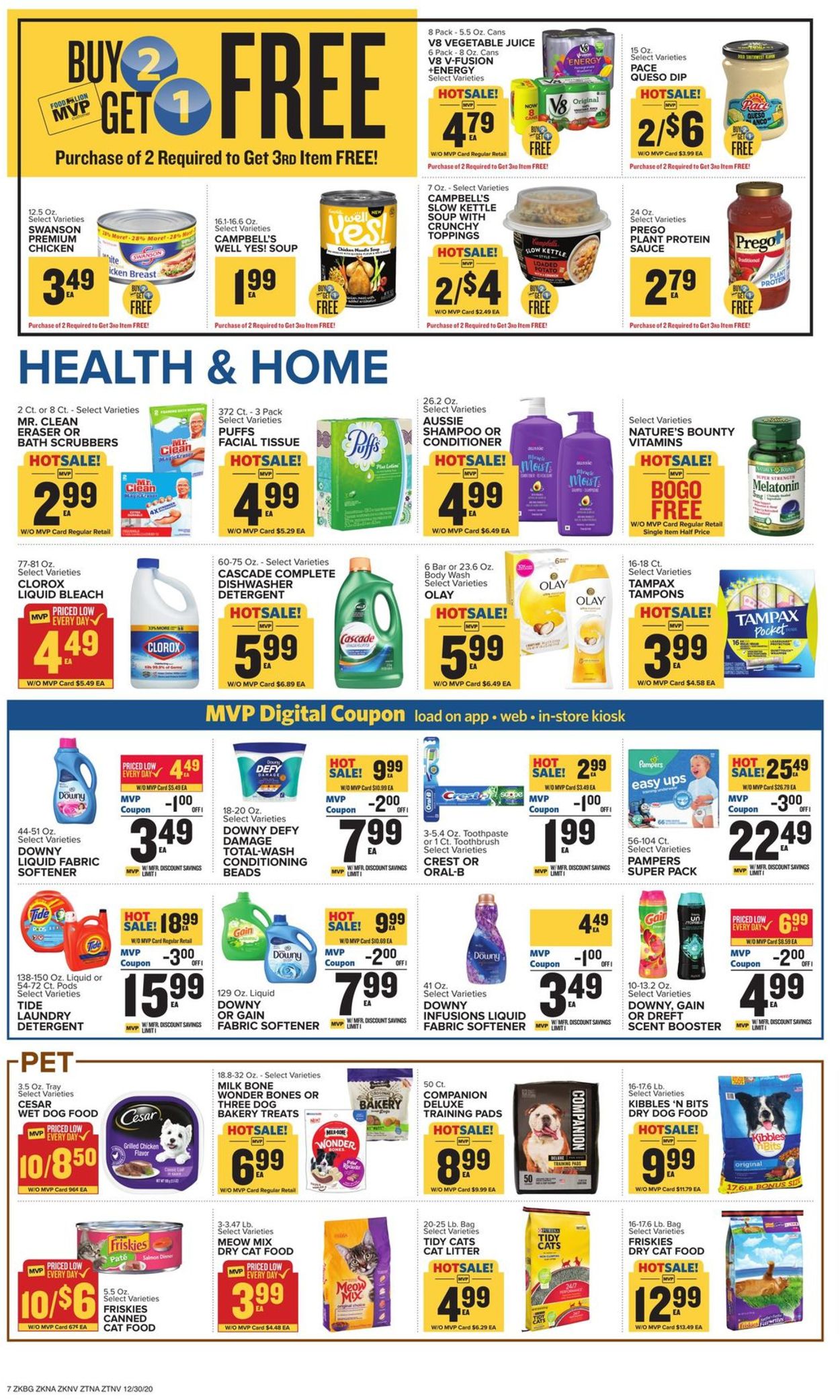 Catalogue Food Lion from 12/30/2020