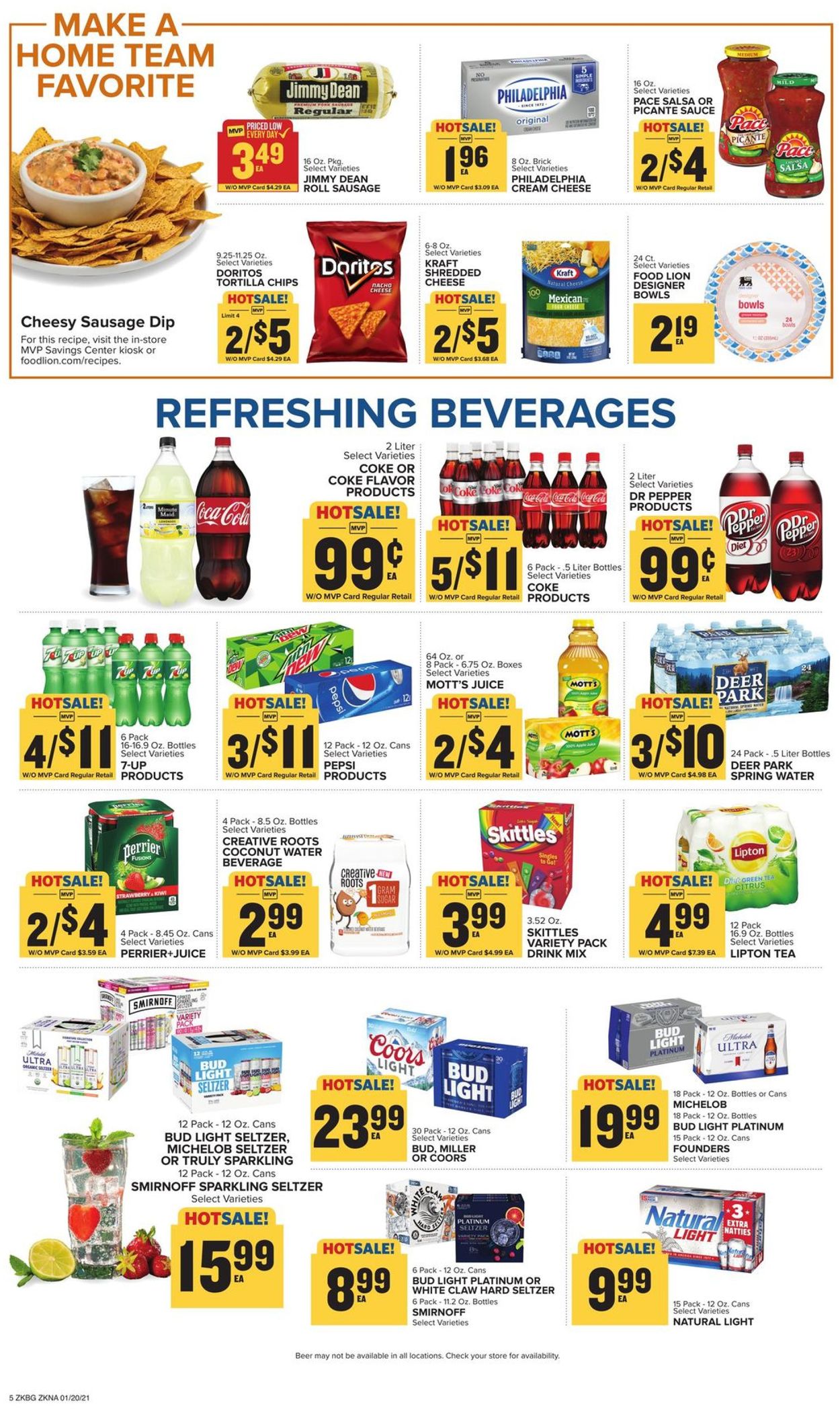Catalogue Food Lion from 01/20/2021