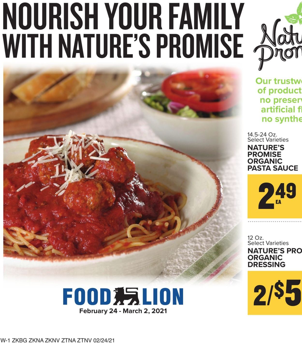 Catalogue Food Lion from 02/24/2021