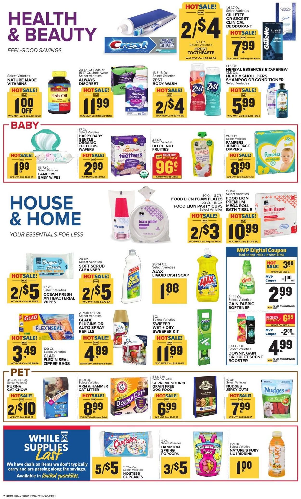 Catalogue Food Lion from 03/24/2021