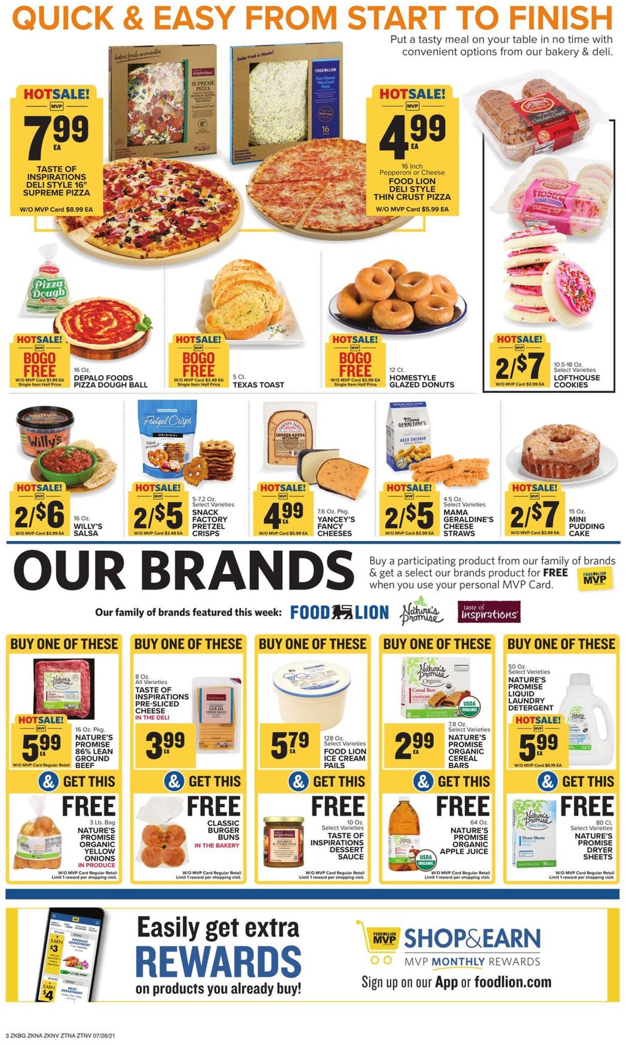 Catalogue Food Lion from 07/28/2021