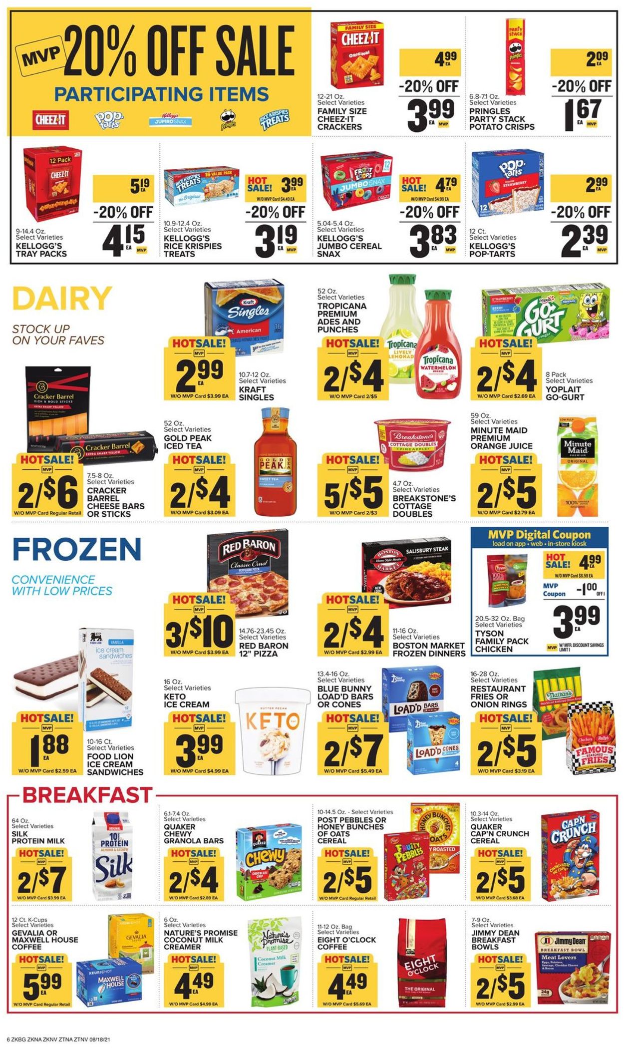 Catalogue Food Lion from 08/18/2021