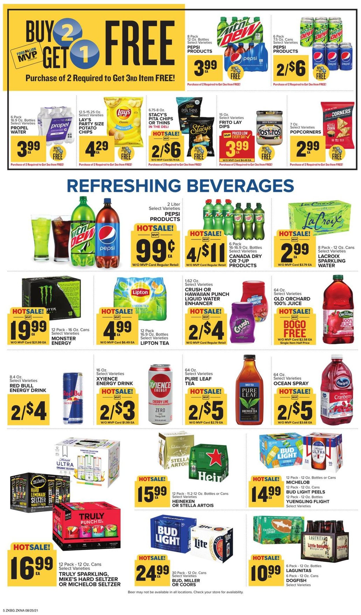 Catalogue Food Lion from 08/25/2021
