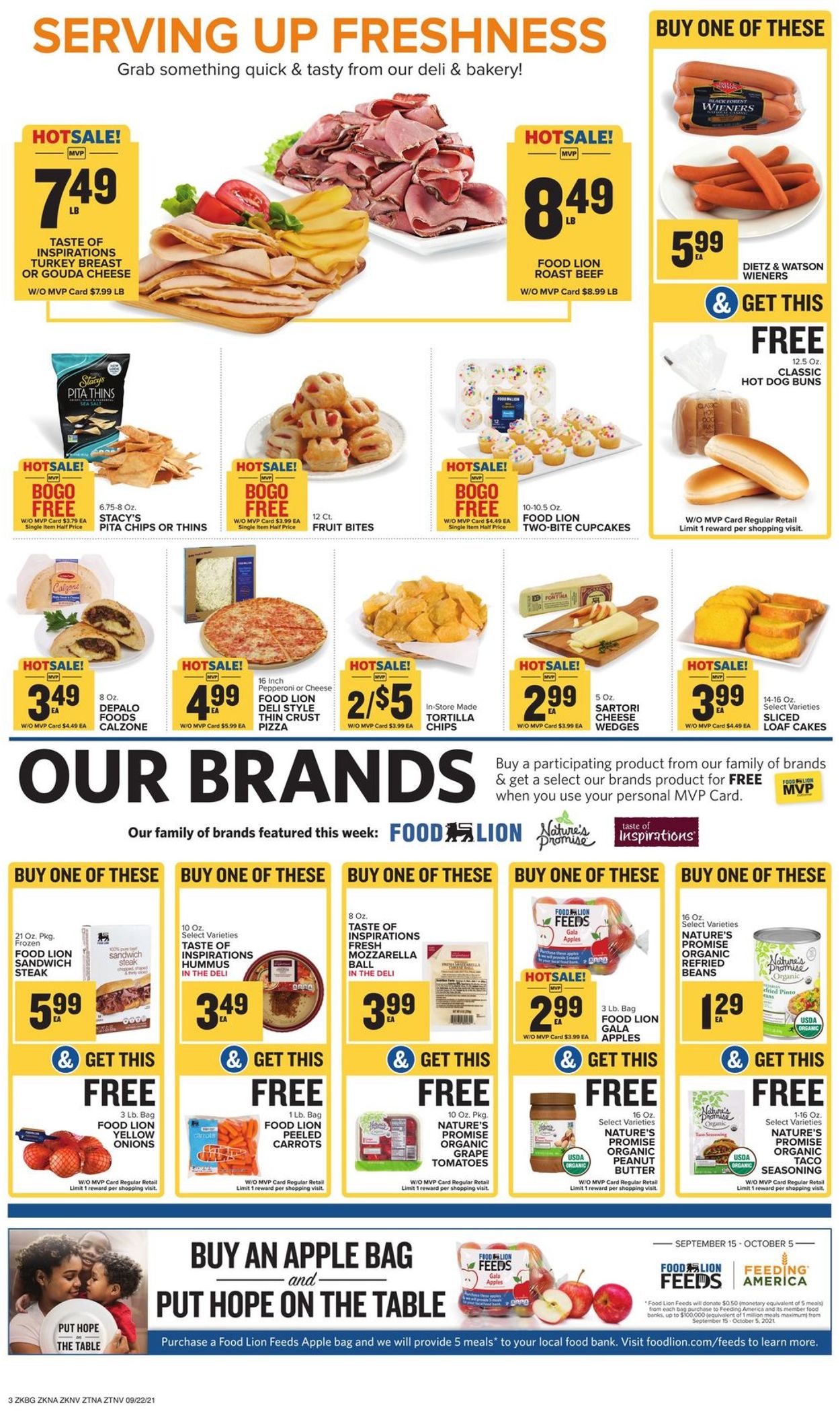 Catalogue Food Lion from 09/22/2021