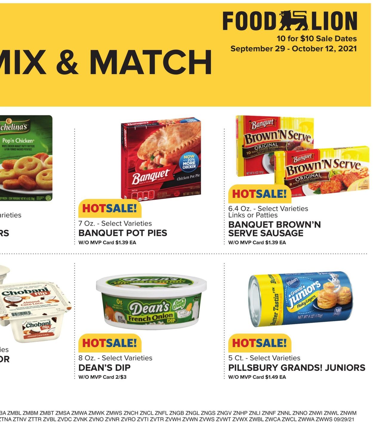 Catalogue Food Lion from 09/29/2021