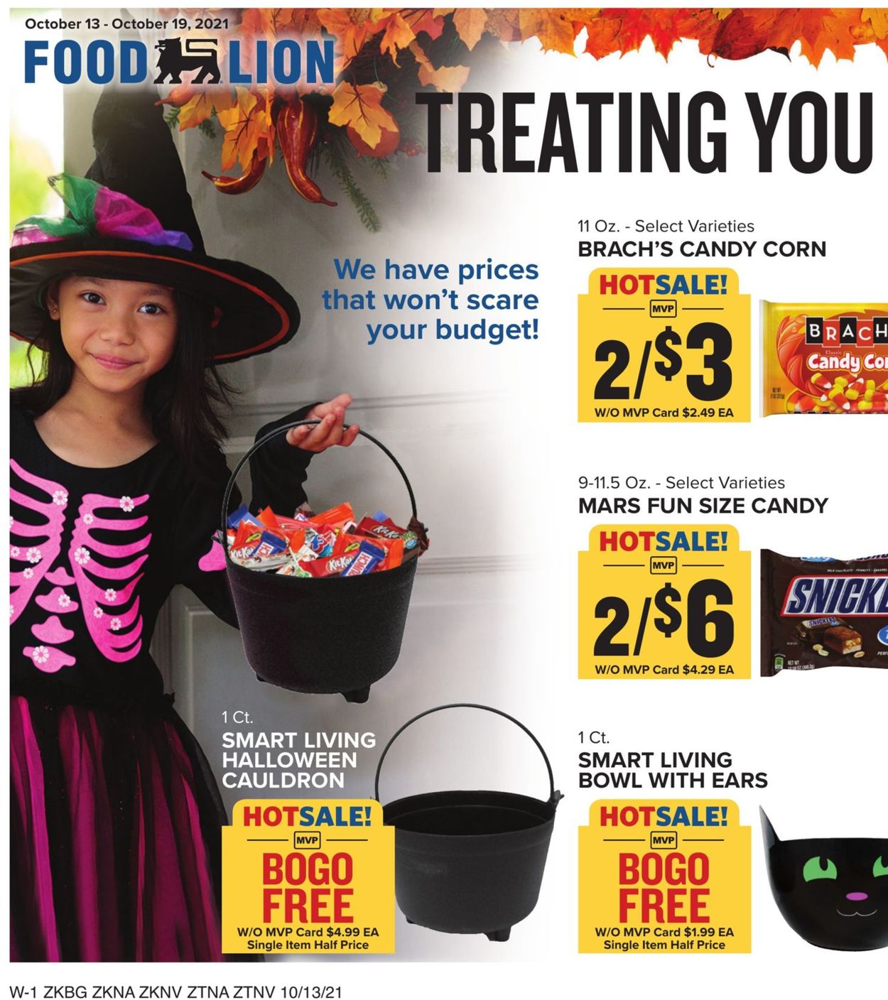 Catalogue Food Lion Halloween 2021 from 10/13/2021