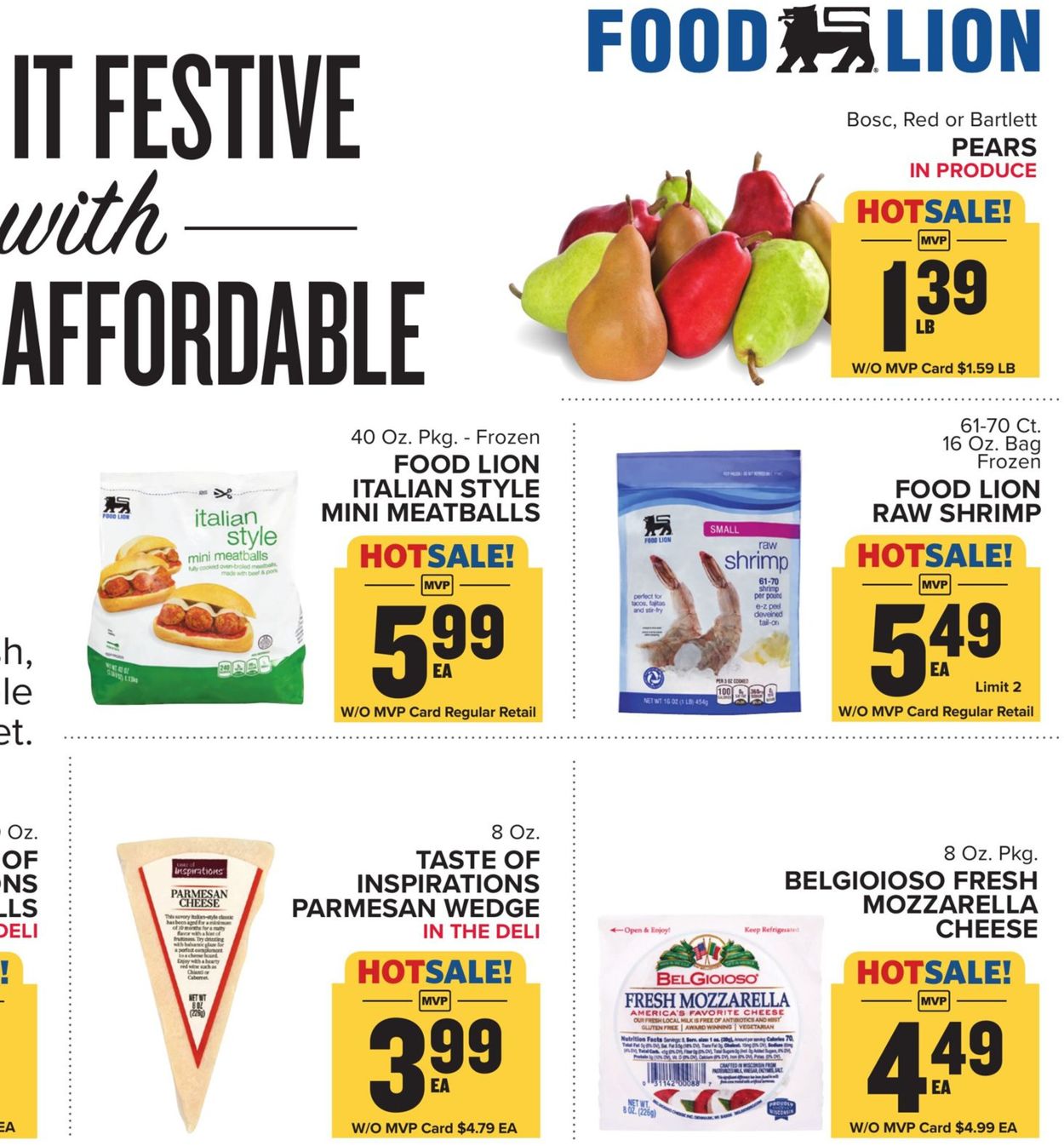 Catalogue Food Lion HOLIDAY 2021 from 11/10/2021