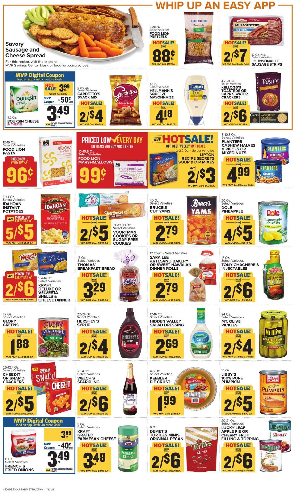 Catalogue Food Lion THANKSGIVING 2021 from 11/17/2021