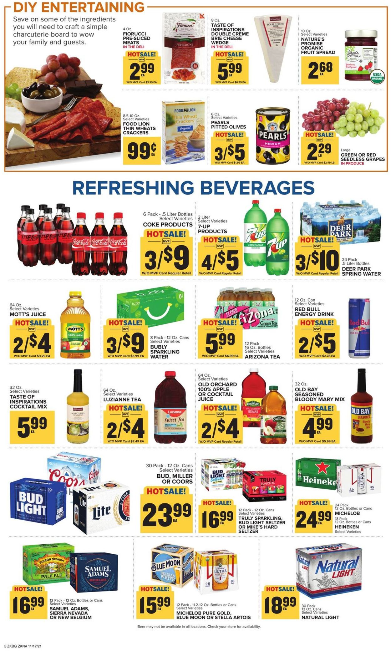Catalogue Food Lion THANKSGIVING 2021 from 11/17/2021