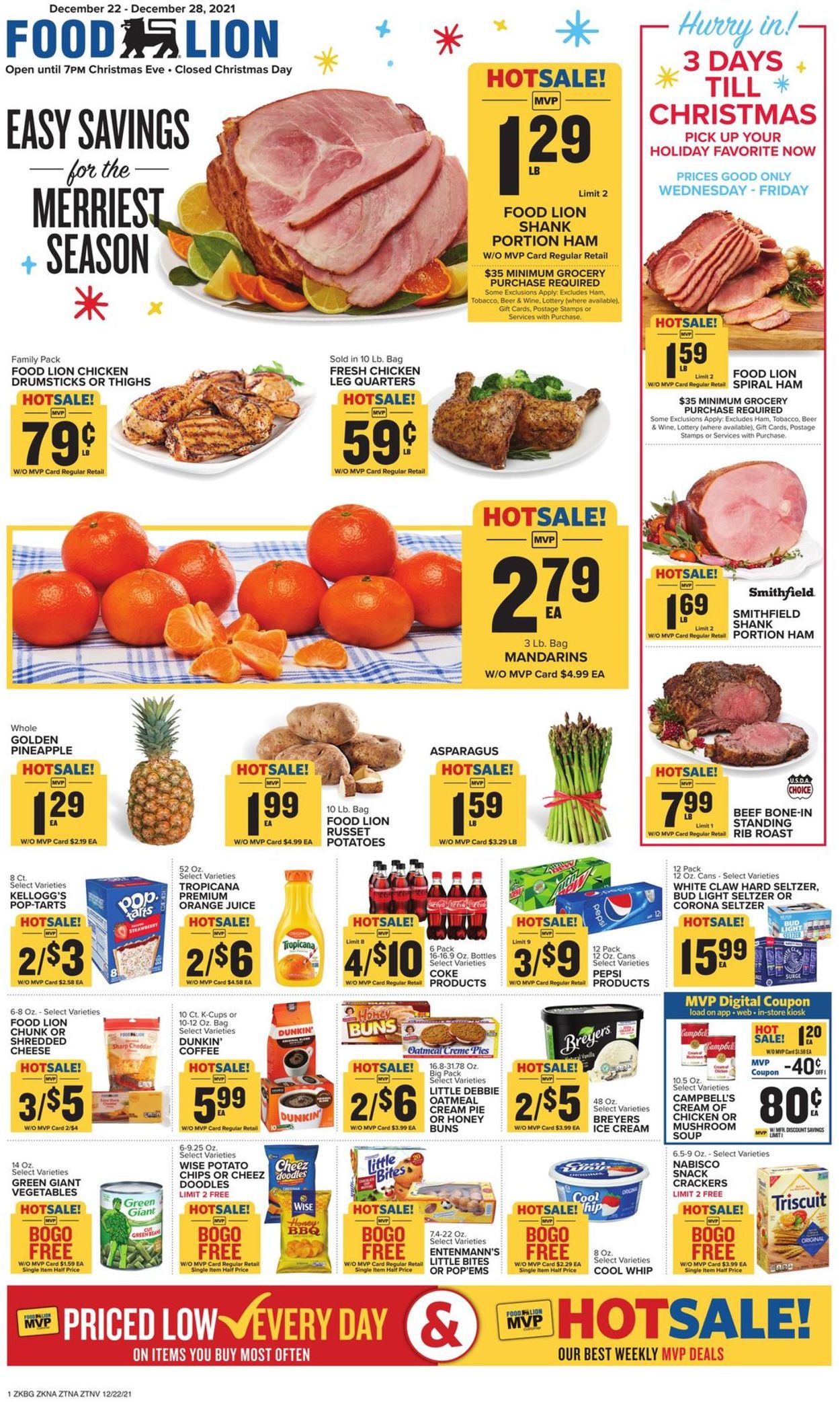 Food Lion HOLIDAY 2021 Current weekly ad 12/22 12/28/2021 frequent