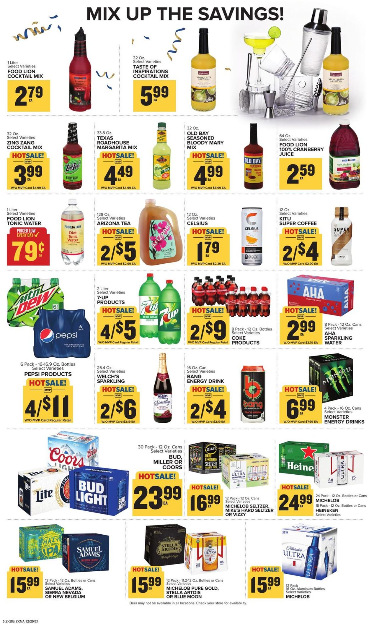 Catalogue Food Lion from 12/29/2021