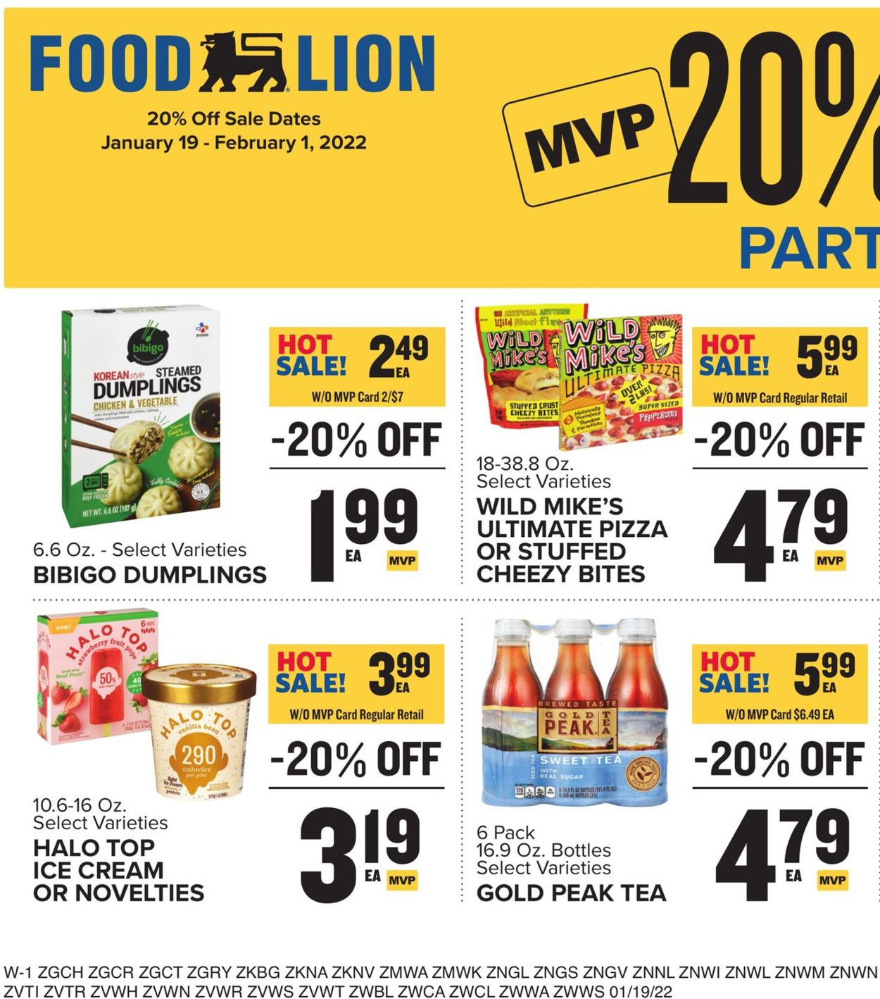 Catalogue Food Lion from 01/19/2022