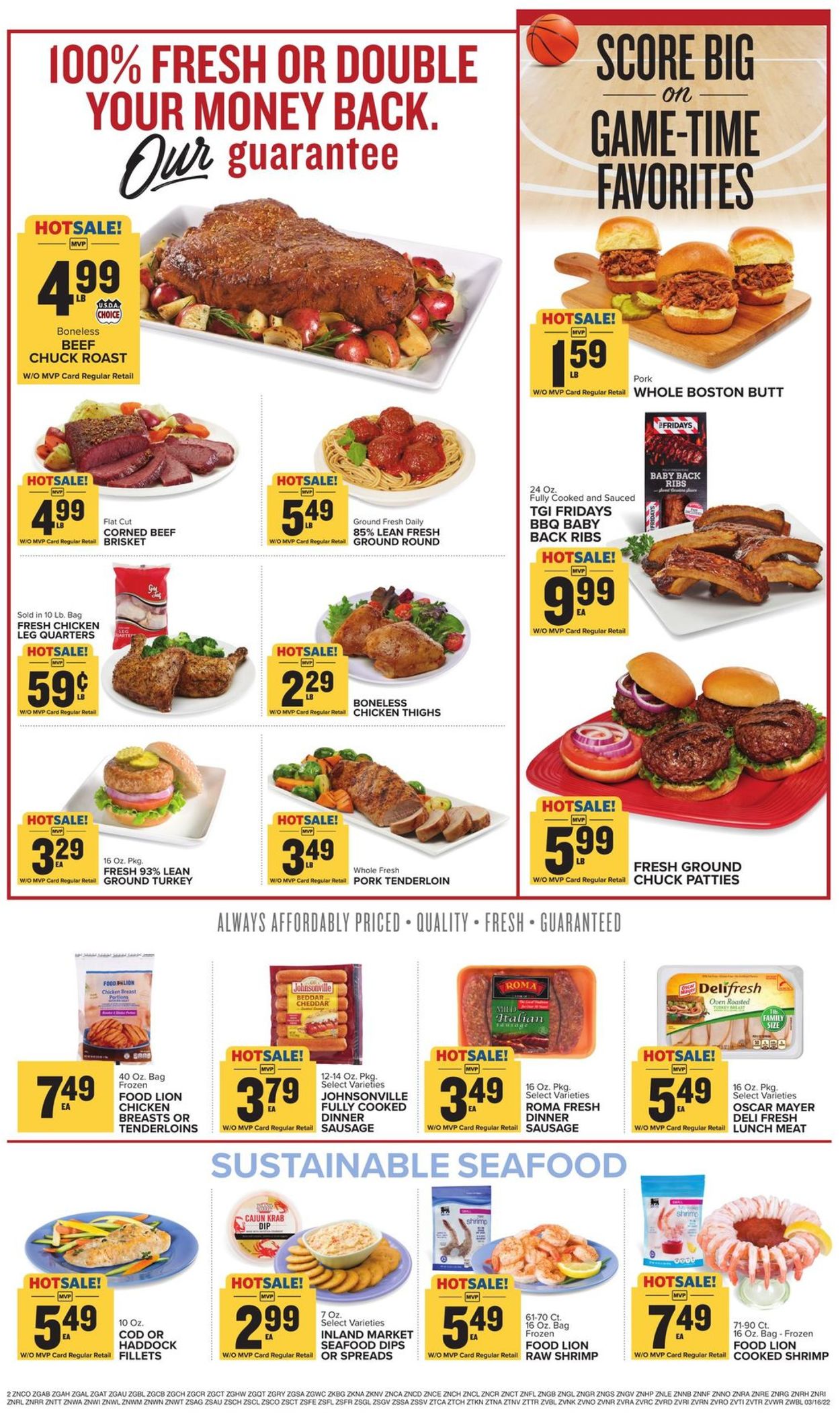 Catalogue Food Lion from 03/16/2022