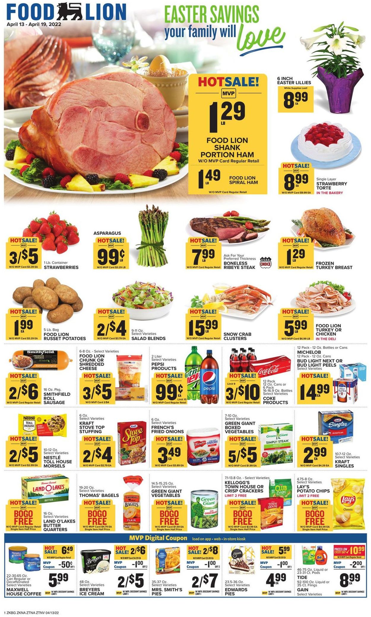 Catalogue Food Lion EASTER 2022 from 04/13/2022