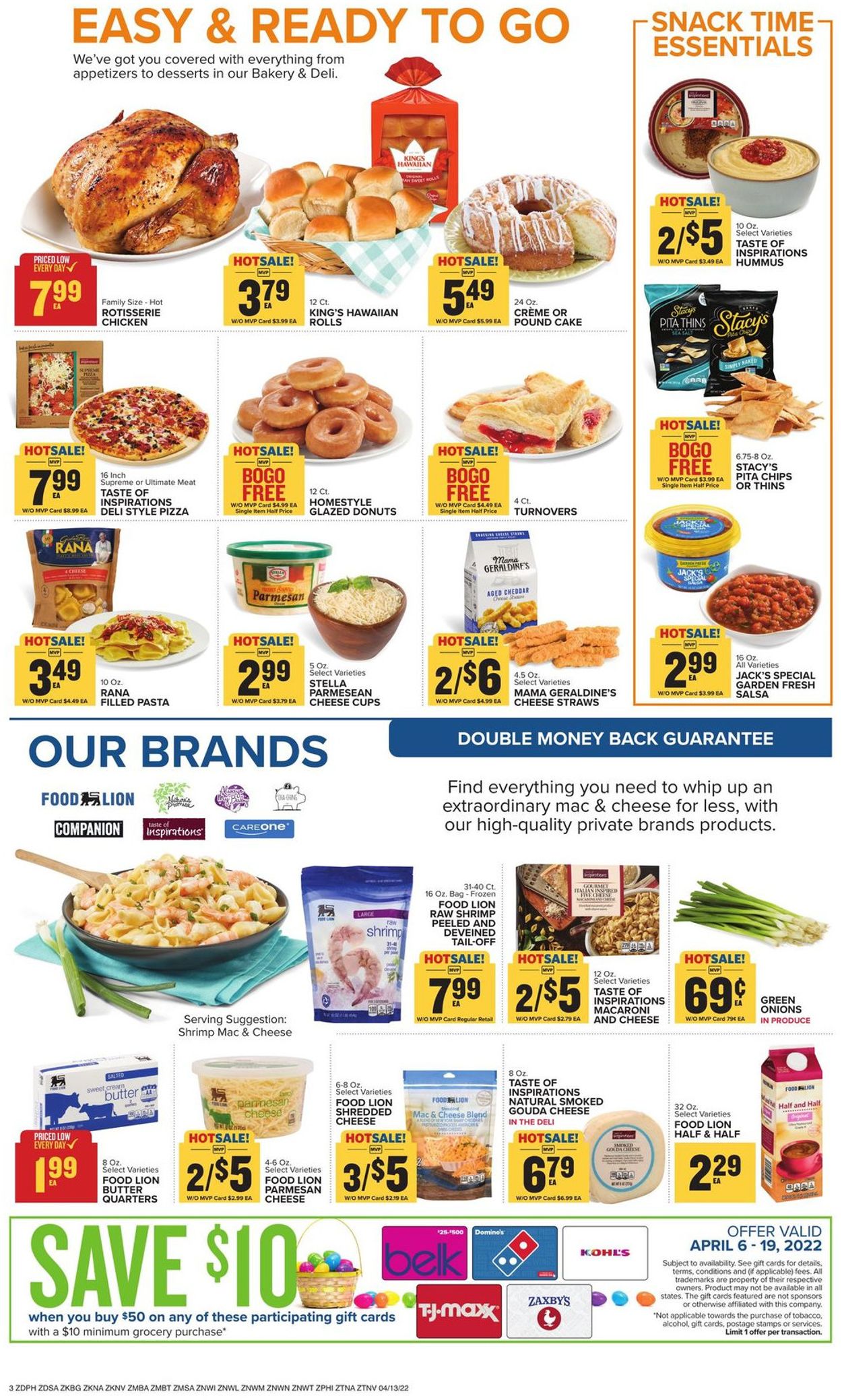 Catalogue Food Lion EASTER 2022 from 04/13/2022